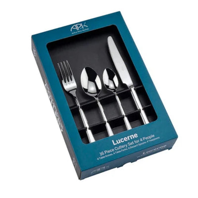 Arthur Price Kitchen Lucerne 16 Piece Box Set - Stainless Steel