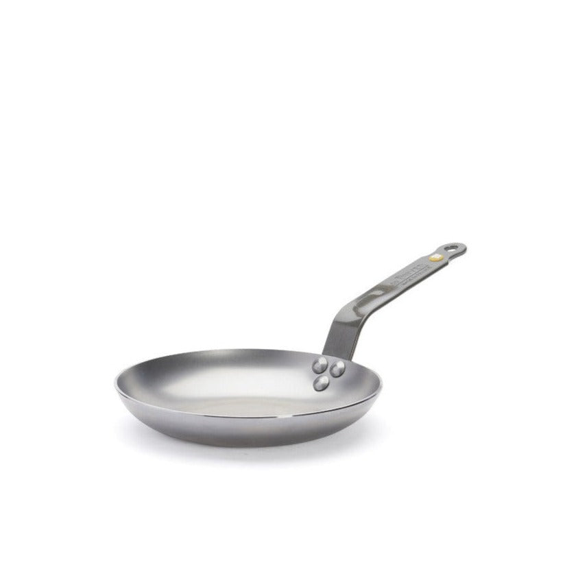 de Buyer MINERAL B Carbon Steel Omelette Pan - 8” Diameter, Naturally  Nonstick - Made in France