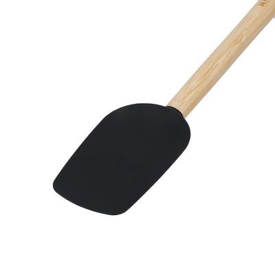 KitchenAid Heat Resistant Bamboo Spoon Spatula with Silicone Head  KQG630OHOBE