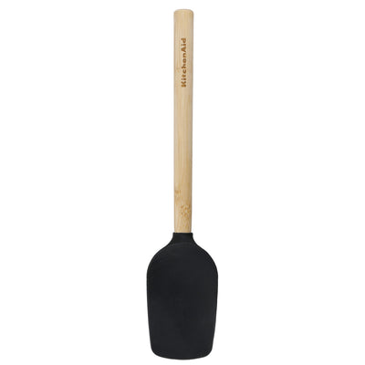 KitchenAid Heat Resistant Bamboo Spoon Spatula with Silicone Head  KQG630OHOBE