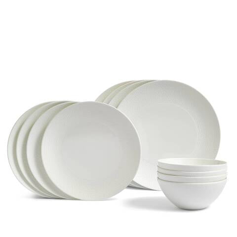 Wedgwood Gio White 12 Piece Dinner Set