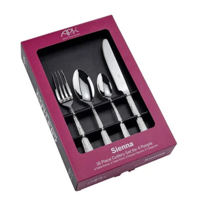 Arthur Price Kitchen Sienna 16 Piece Box Set - Stainless Steel