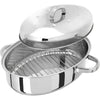 Judge Speciality Cookware, 32 x 22 x 15cm Oval Roaster with Thermic Base: TC182