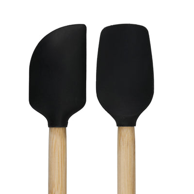 KitchenAid 2-Pack Mini Bamboo Spatulas with Heat Resistant and Flexible Silicone Heads  KQG692OHOBE