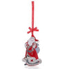 Tipperary Crystal Pearl Santa Christmas Decoration