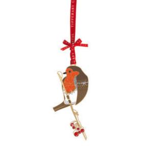 Tipperary Crystal Sparkle Robin Decoration