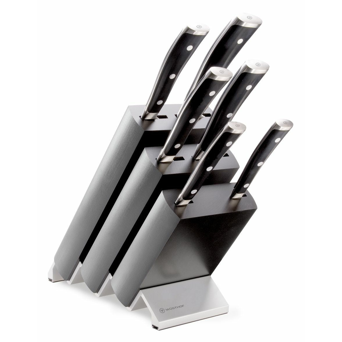 Royal Doulton Gordon Ramsay 6pc Black Knife Block Set for sale