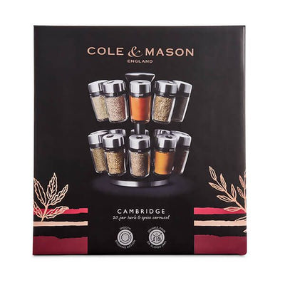 Cole & Mason 20 Jar Carousel Filled Herb and Spice Rack  H121809