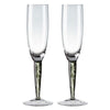 Denby Classic Black (Jet) Flute Champagne Pack of 2