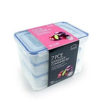 Lock and Lock 7 Piece Food Storage Container Set: HPL829SF07