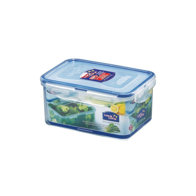 Lock & Lock 3.9L Classic Short Rectangular Food Container - Clear/Blue Lock  N Lock Special Design first choice