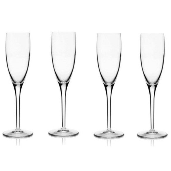 Michelangelo Champagne or Sparkling Wine Flutes - Italian Made (Set of 4)