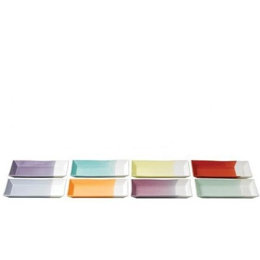 Royal Doulton 1815 Brights Tapas Rectangular Tray 23.5cm Set of 8