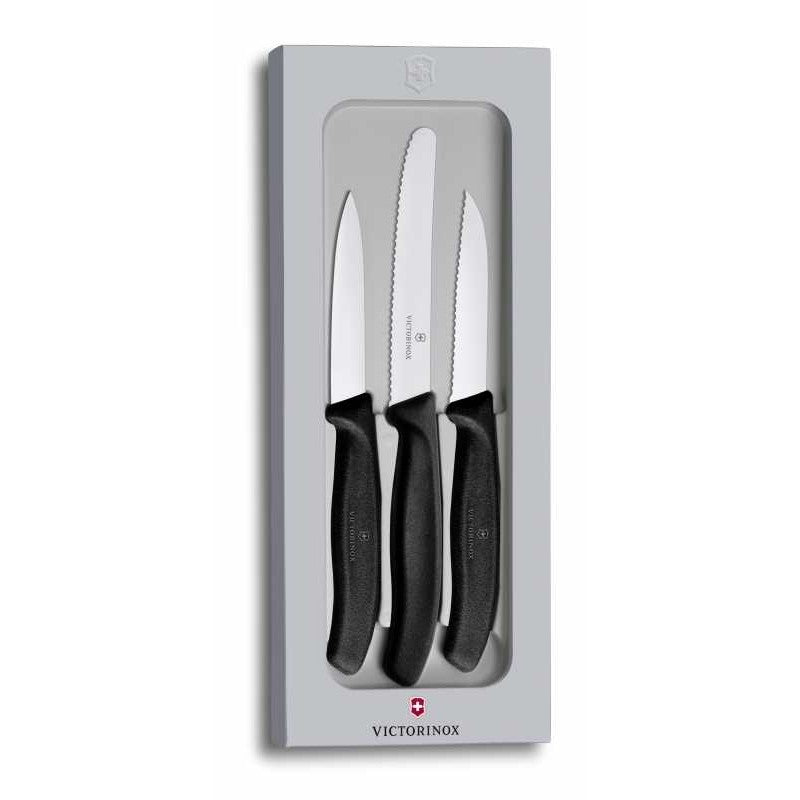 Victorinox Swiss Classic 3 Piece Paring Knife Set Black First Ireland 8935