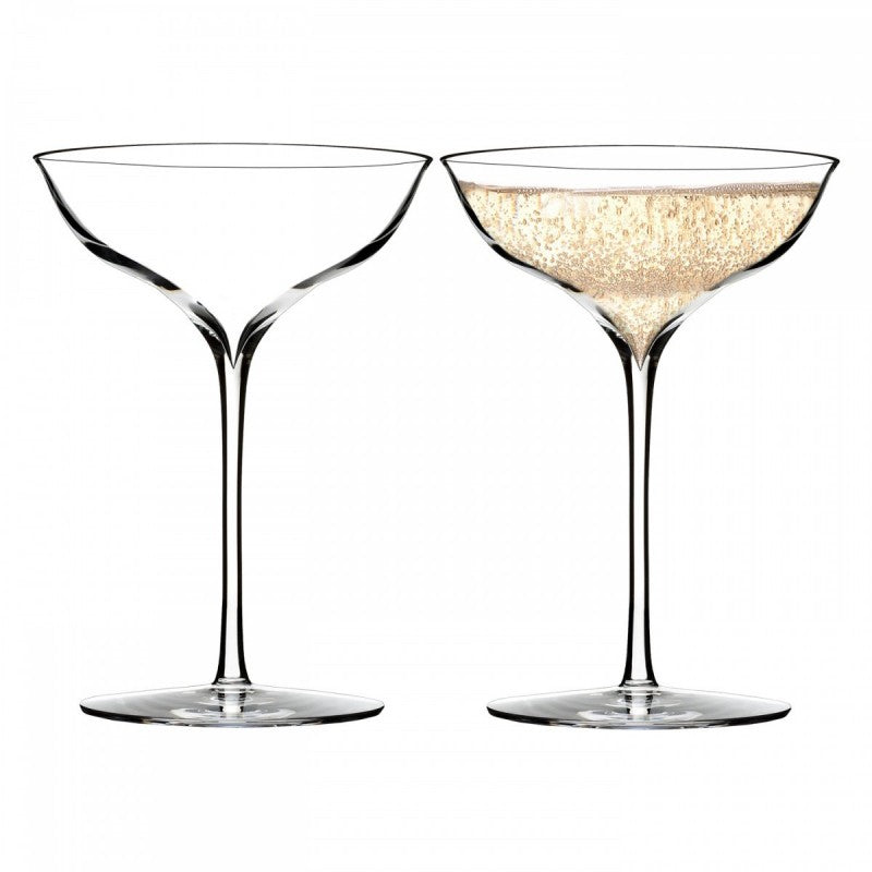 Waterford Crystal Elegance Optic Champagne Flutes, Set of 2