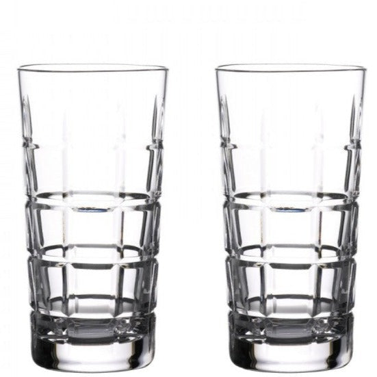 Waterford Crystal Gin Journey Cluin Hi Ball Glass Pair First Ireland