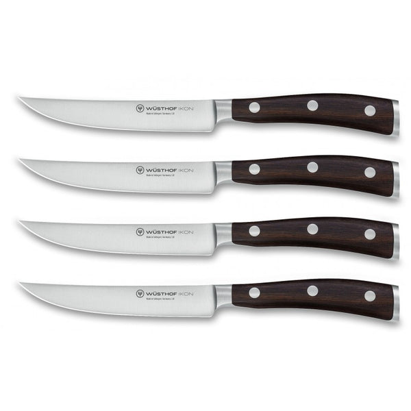 Wusthof Ikon 4 Piece Steak Knife Set - First Ireland